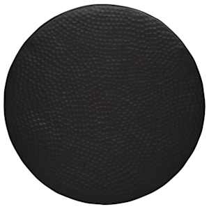 Konferenční stolek kovaný hliník Ø 50 x 30 cm černý - obrázek 4