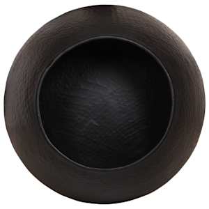 Konferenční stolek kovaný hliník Ø 50 x 30 cm černý - obrázek 5