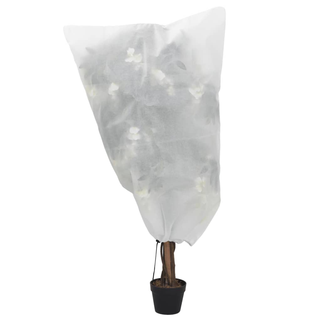 vidaXL Huse pentru plante din fleece cu șnur 8 buc. 70 g/m² 0,8x1 m