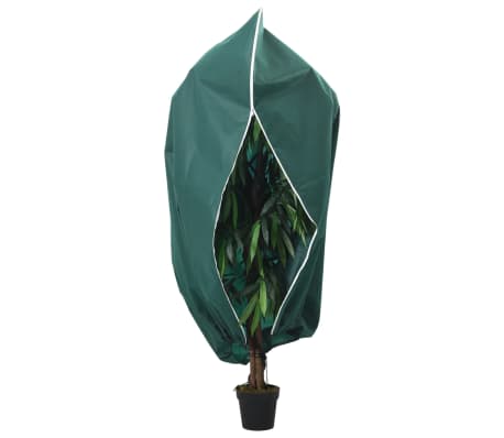 vidaXL Plant Fleece Covers with Zip 2 pcs 70 g/m&sup2; 3.93x3.5 m