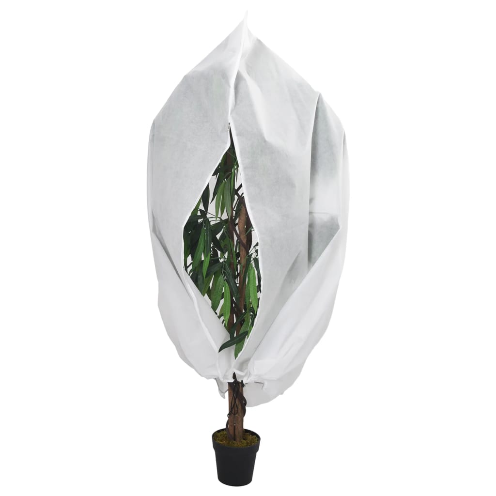 vidaXL Plantenhoezen met ritssluiting 4 st 70 g/m² 3,14x2,5 m afbeelding