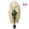 vidaXL lukuga taime fliiskatted 4 tk, 70 g/m&sup2;, 3,14x2,5 m