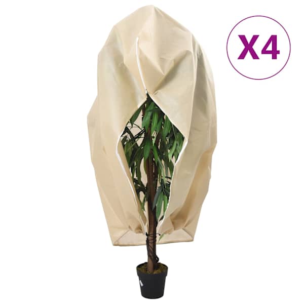vidaXL lukuga taime fliiskatted 4 tk, 70 g/m&sup2;, 3,93x3 m