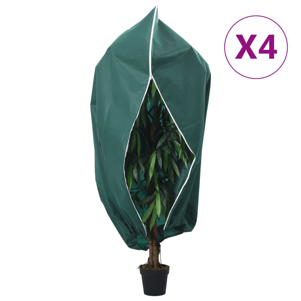 12: vidaXL plantebeskyttelse med lynlås 4 stk. 70 g/m² 3,14x2,5 m