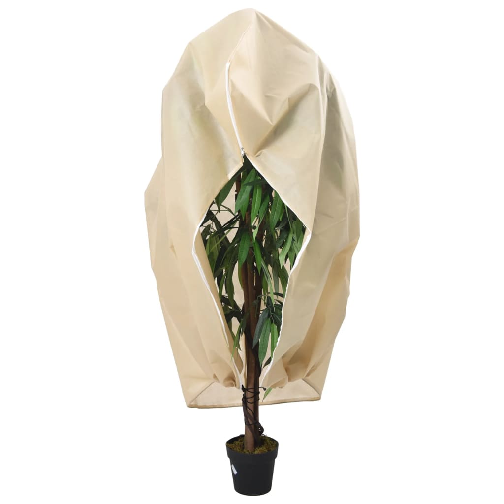 vidaXL Protecție de fleece plante cu fermoar 10 buc 70 g/m² 3,93x3 m