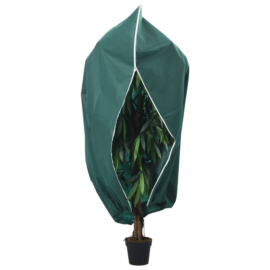 vidaXL Protecție de fleece plante cu fermoar 10 buc 70 g/m² 3,93x3,5 m