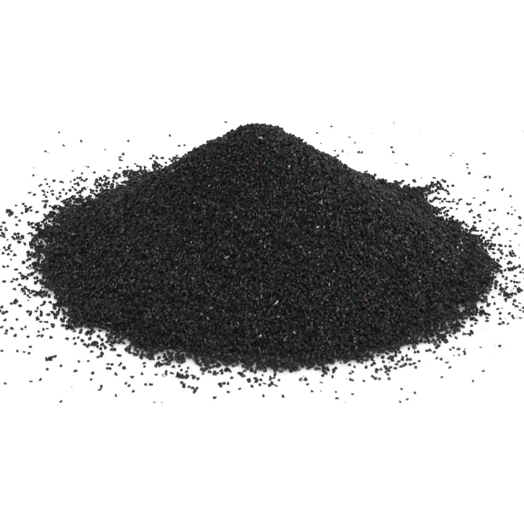 vidaXL Aquarium Sand 10 kg Black 0.2-2 mm