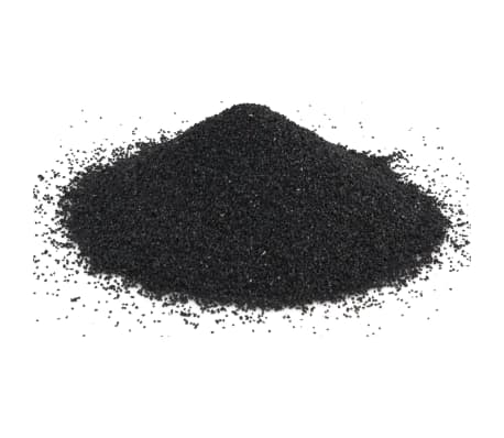 vidaXL Aquarium Sand 10 kg Black 0.2-2 mm