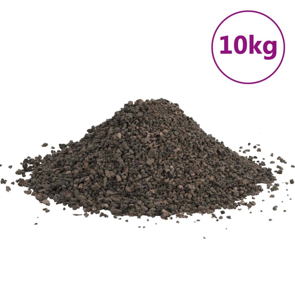 vidaXL Čedičový štěrk 10 kg černý 3–5 mm