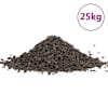 vidaXL basalt kivim, 25 kg, must, 5-8 mm