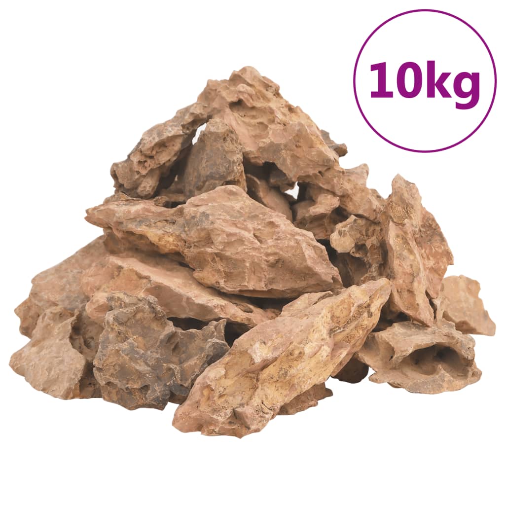 vidaXL Lávové kameny 10 kg hnědé 1–10 cm