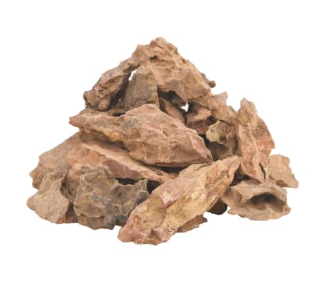 vidaXL Lava Stones 10 kg Brown 1-10 cm