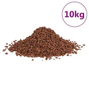 vidaXL vulkaanilised kivimid 10 kg, punane, 5-8 mm