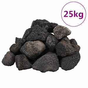 Sopečné kameny 25 kg černé 5–8 cm - obrázek 2