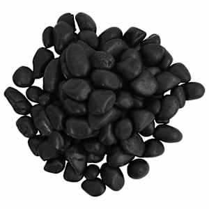 Leštěné oblázky 10 kg černé 2–5 cm - obrázek 3