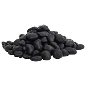 Leštěné oblázky 25 kg černé 2–5 cm - obrázek 2
