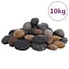 vidaXL poleeritud veerkivi 10 kg, eriv&auml;rvi, 5-8 cm