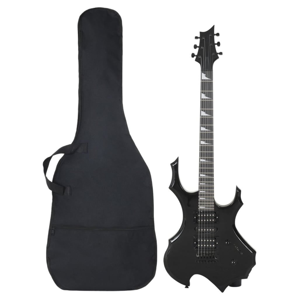 E-Gitarre für Anfänger mit Tasche Schwarz 4/4 39″