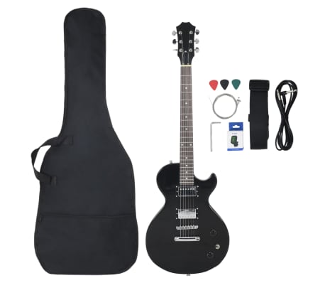vidaXL Electric Guitar for Beginner with Bag Black 4/4 39"