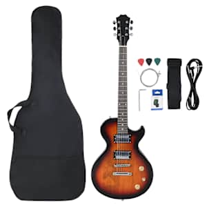 vidaXL Electric Guitar for Beginner with Bag Brown and Black 4/4 39"