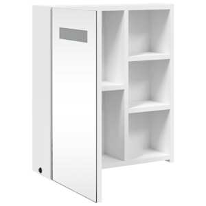 Koupelnová zrcadlová skříňka s LED osvětlením bílá 45x13x52 cm - obrázek 5