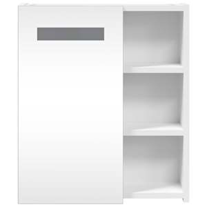 Koupelnová zrcadlová skříňka s LED osvětlením bílá 45x13x52 cm - obrázek 6