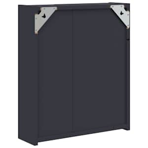 Koupelnová zrcadlová skříňka s LED osvětlením šedá 45x13x52 cm - obrázek 8