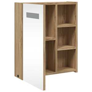 Koupelnová zrcadlová skříňka s LED osvětlením dub 45x13x52 cm - obrázek 5
