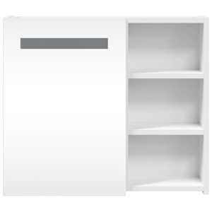 Koupelnová zrcadlová skříňka s LED osvětlením bílá 60x13x52 cm - obrázek 4