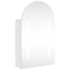 vidaXL LED-valgustusega vannitoa peegelkapp, valge, 42 x 13 x 70 cm