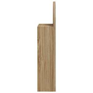 Koupelnová zrcadlová skříňka s LED klenutá dub 42 x 13 x 70 cm - obrázek 7