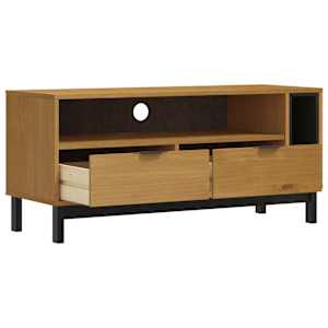 TV skříňka FLAM 110 x 40 x 50 cm masivní borové dřevo - obrázek 4