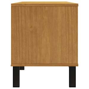 TV skříňka s prosklenými dvířky FLAM 158x40x50 cm borové dřevo - obrázek 6