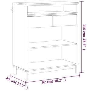 Barový stůl FLAM 92 x 45 x 110 cm masivní borové dřevo - obrázek 10
