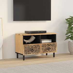 TV skříňka 70 x 33 x 46 cm masivní mangovníkové dřevo - obrázek 3