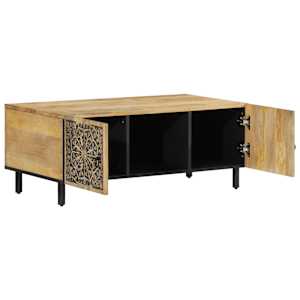Konferenční stolek 100 x 54 x 40 cm masivní mangovníkové dřevo - obrázek 4