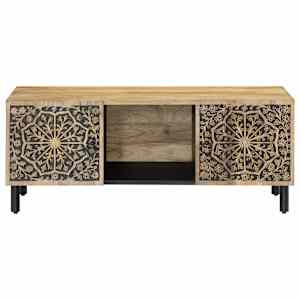 Konferenční stolek 100 x 54 x 40 cm masivní mangovníkové dřevo - obrázek 5