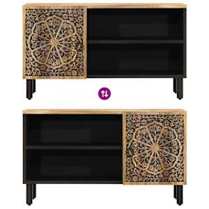 TV skříňka 80 x 31 x 46 cm masivní mangovníkové dřevo - obrázek 8