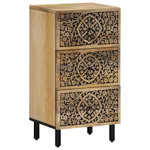 Stranska omarica 40x33x75 cm trden mangov les