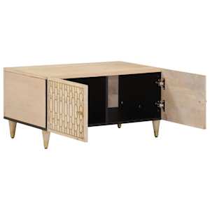 Konferenční stolek 80 x 50 x 40 cm masivní mangovníkové dřevo - obrázek 2
