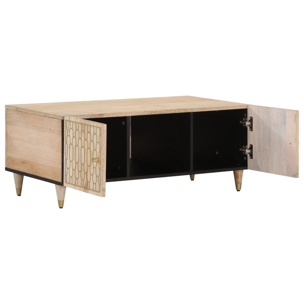 vidaXL Salontafel 100x54x40 cm massief mangohout afbeelding