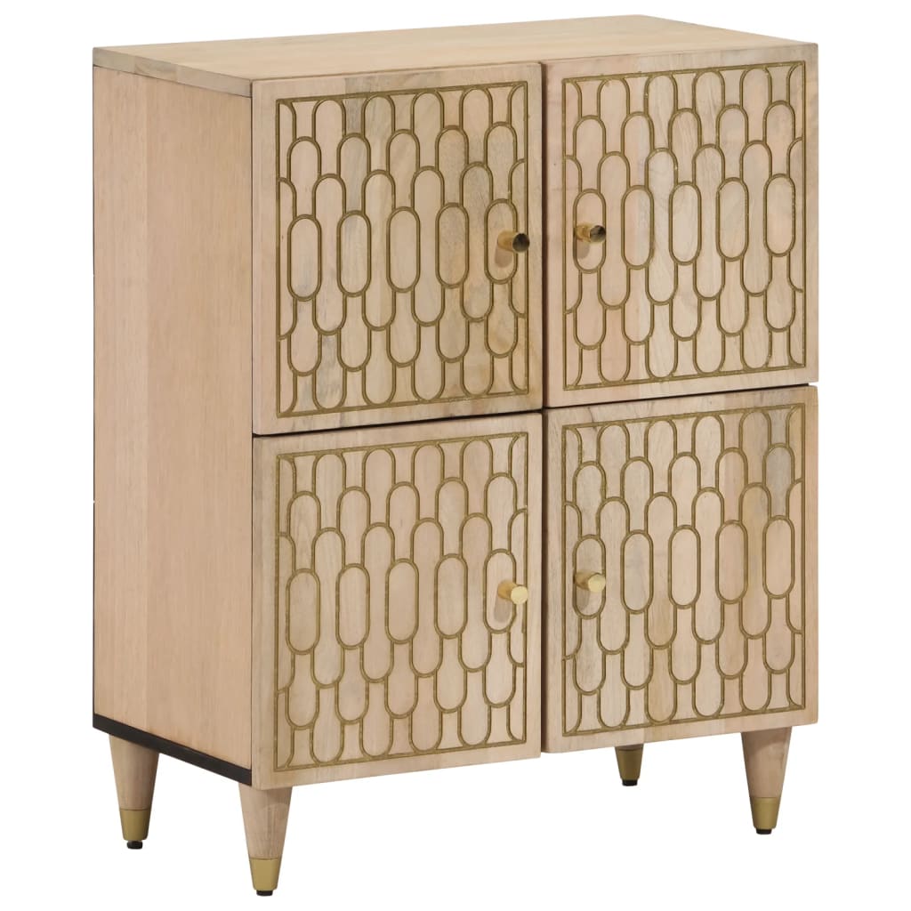 vidaXL skab 60x33x75 cm massivt mangotræ