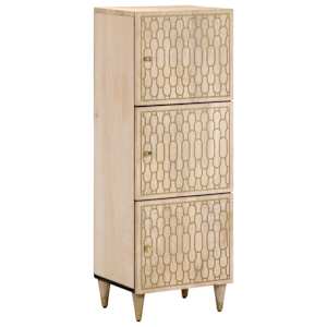 Skříň highboard 40 x 33 x 110 cm masivní mangovníkové dřevo