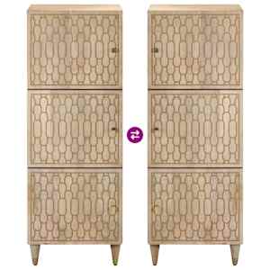 Skříň highboard 40 x 33 x 110 cm masivní mangovníkové dřevo - obrázek 6