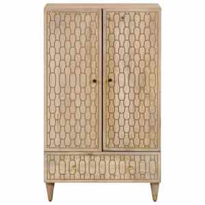 Skříň highboard 60 x 33 x 100 cm masivní mangovníkové dřevo - obrázek 3