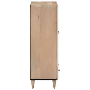 Skříň highboard 60 x 33 x 100 cm masivní mangovníkové dřevo - obrázek 4
