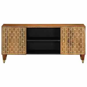 TV skříňka 105x33x46 cm masivní mangovníkové dřevo - obrázek 2