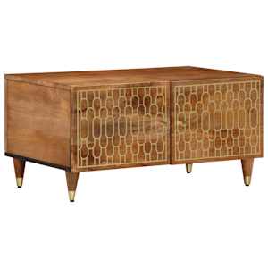 Klubska mizica 80x50x40 cm trden mangov les