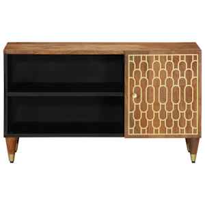 vidaXL TV Cabinet 80x33x46 cm Solid Wood Mango