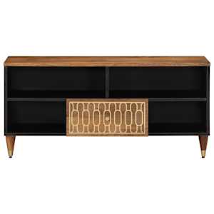 TV skříňka 100 x 33 x 46 cm masivní mangovníkové dřevo - obrázek 2